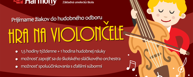 Zápis do hudobného odboru Hra na violončele