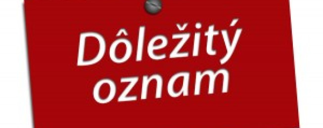 OZNAM – zrušenie predstavenia