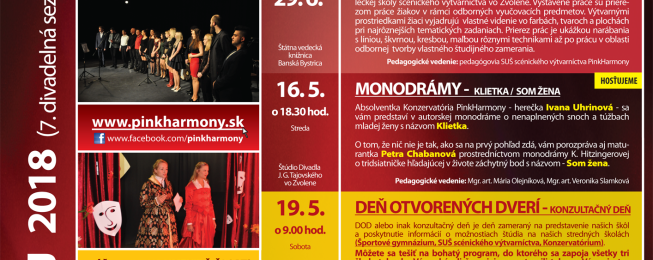 Program predstavení a podujatí na máj 2018