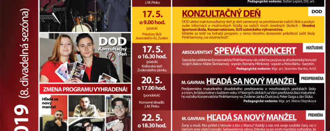 Program podujatí na máj 2019