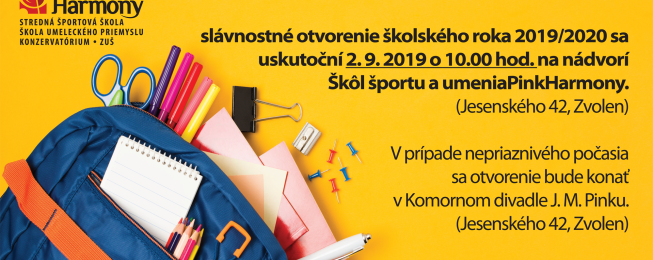 Slávnostné otvorenie školského roka 2019/2020