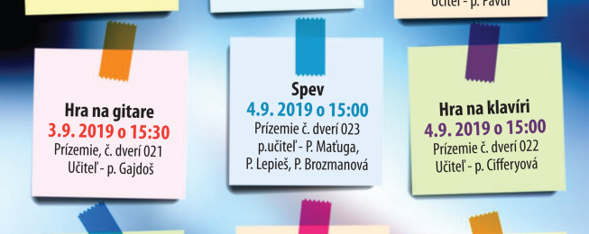 Stretnutie s pedagógmi ZUŠ