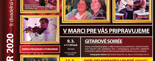 Program podujatí KDJMP na február 2020