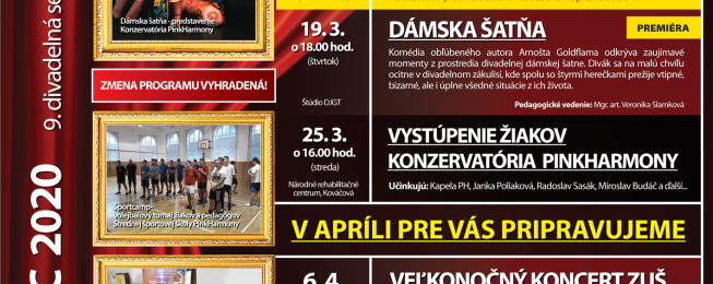 Program KDJMP na marec 2020
