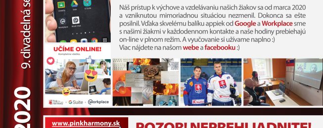 Program Komorného divadla J. M. Pinku na jún 2020