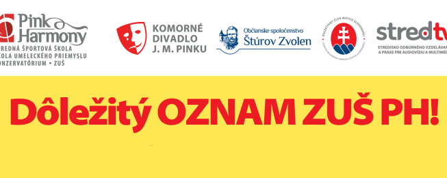 MIMORIADNY OZNAM ZUŠ PH