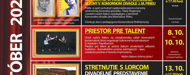 Program KDJMP na október 2021