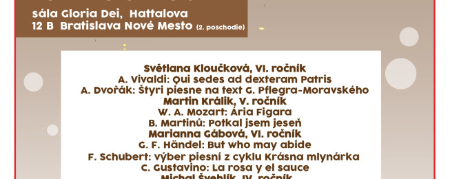 Koncert študentov 6. 4. 2022