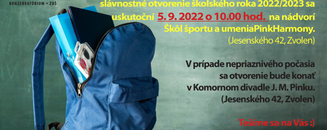 Slávnostné otvorenie šk.roka 2022/2023