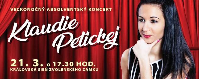 Absolventský koncert Klaudie Petickej